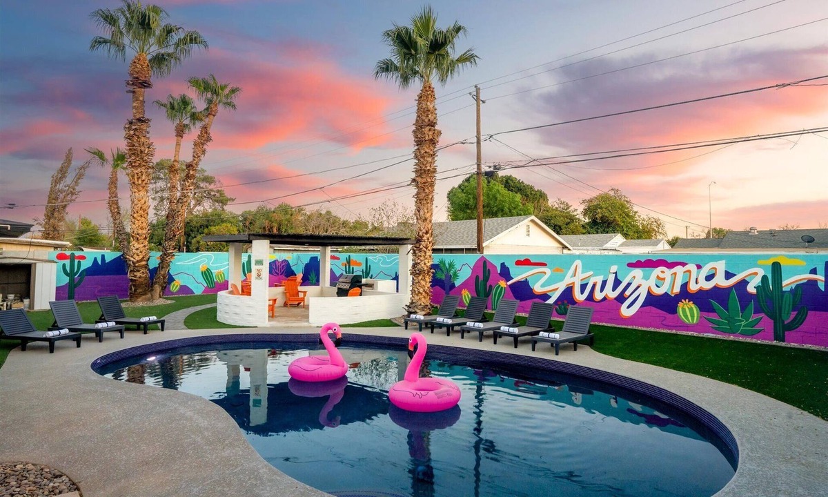 Casa Mesa II House | 8BR Pool Retreat Sleeps 18 Arcade Huge Backyard