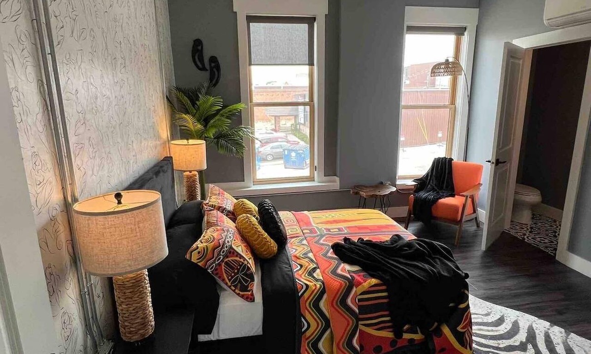 Bellefontaine Apartment | African Inspired 1BR Flat - Downtown Bellefontaine
