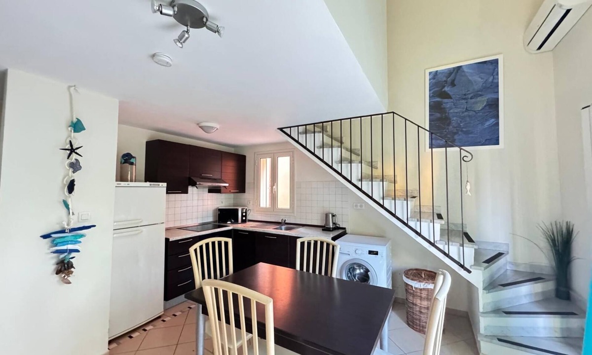 Palasca Apartment | Apartment T3 Duplex, Residence with swimming pool, Lozari beach and shops.