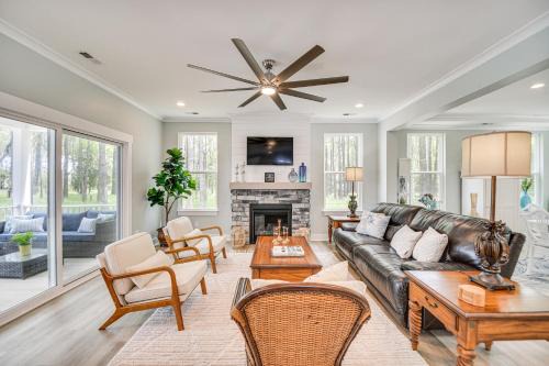 Bay Ridge House | Cape Charles Home: Private Pier & Beach-Front Deck