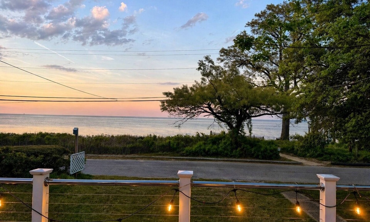 Calvert Beach-Long Beach House | Coastal retreat with direct beach access and sweeping Chesapeake Bay water views