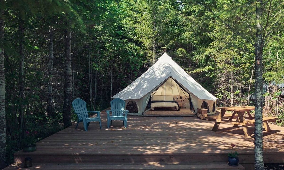Carson RV Rental | Cute Bell Tent in Carson for Columbia Gorge Glamping in Washington
