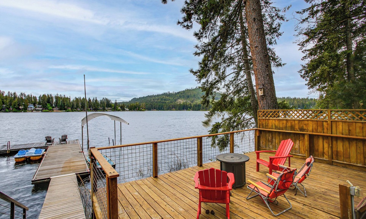 Newport Cabin | Dock, Decks & Epic View! Sacheen Lake Family Cabin