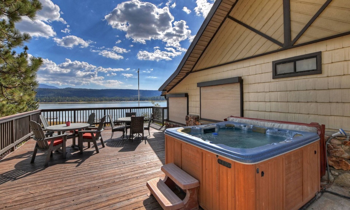 Fawnskin Cabin | Eagles Nest North: Lake Views! Hot Tub! Internet! Cable TV! Historic Features! Huge Deck!