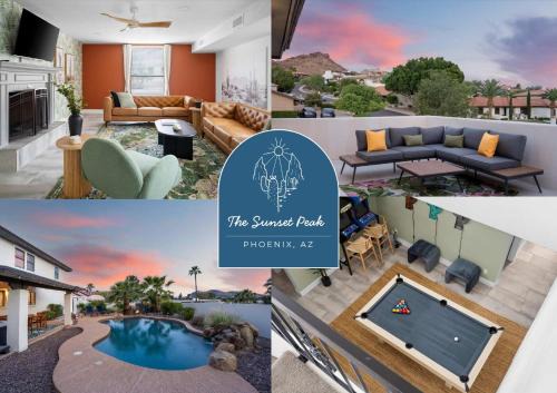 North Mountain House | Game Room Resort Pool HotTub Modern Desert Oasis