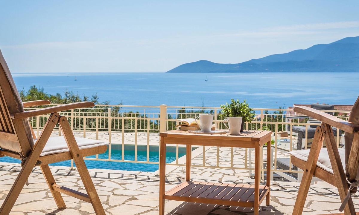 Agia Efimia Villa | Gorgeous villa with sea view privacy and walking distance from the village.