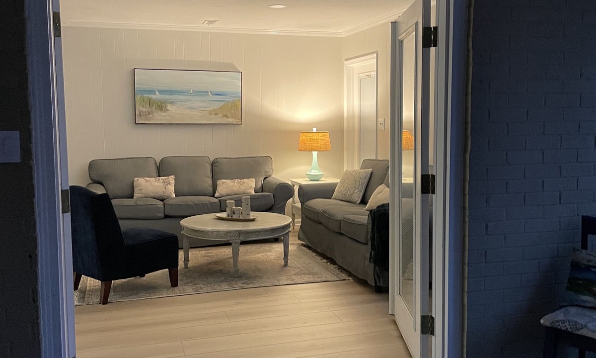 Chic's Beach House | Ground level Beach Rental NEW ADA bathroom & bedroom.