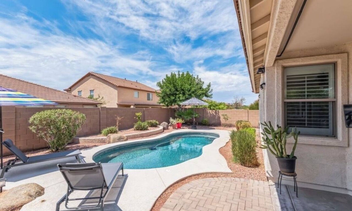 Canyon Trails House | Heated Pool & Hot Tub! Spacious 4BR Goodyear Home