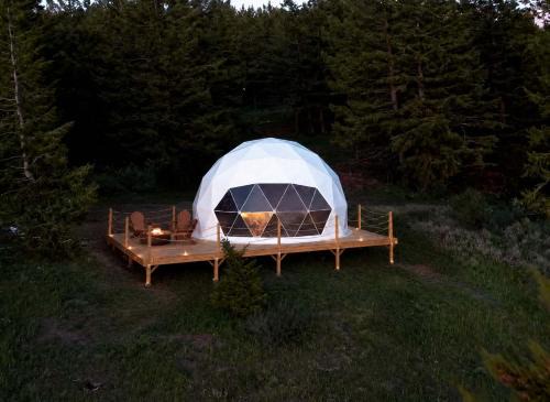 Ririe House | Kelly Canyon Geodesic Dome - Valley View