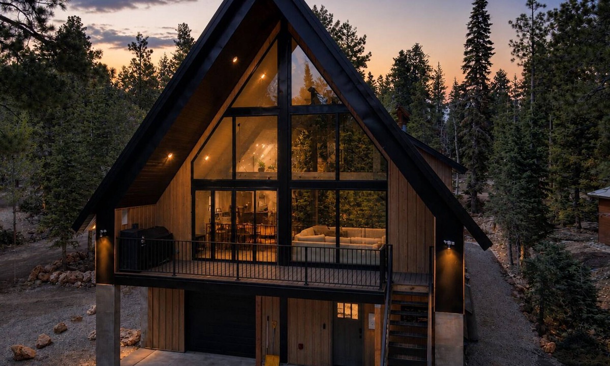 Meadow View Heights Cabin | Luxury A-Frame - Sauna - Hot Tub - Bunk Room – Sleeps 10 – L2 EV Charger