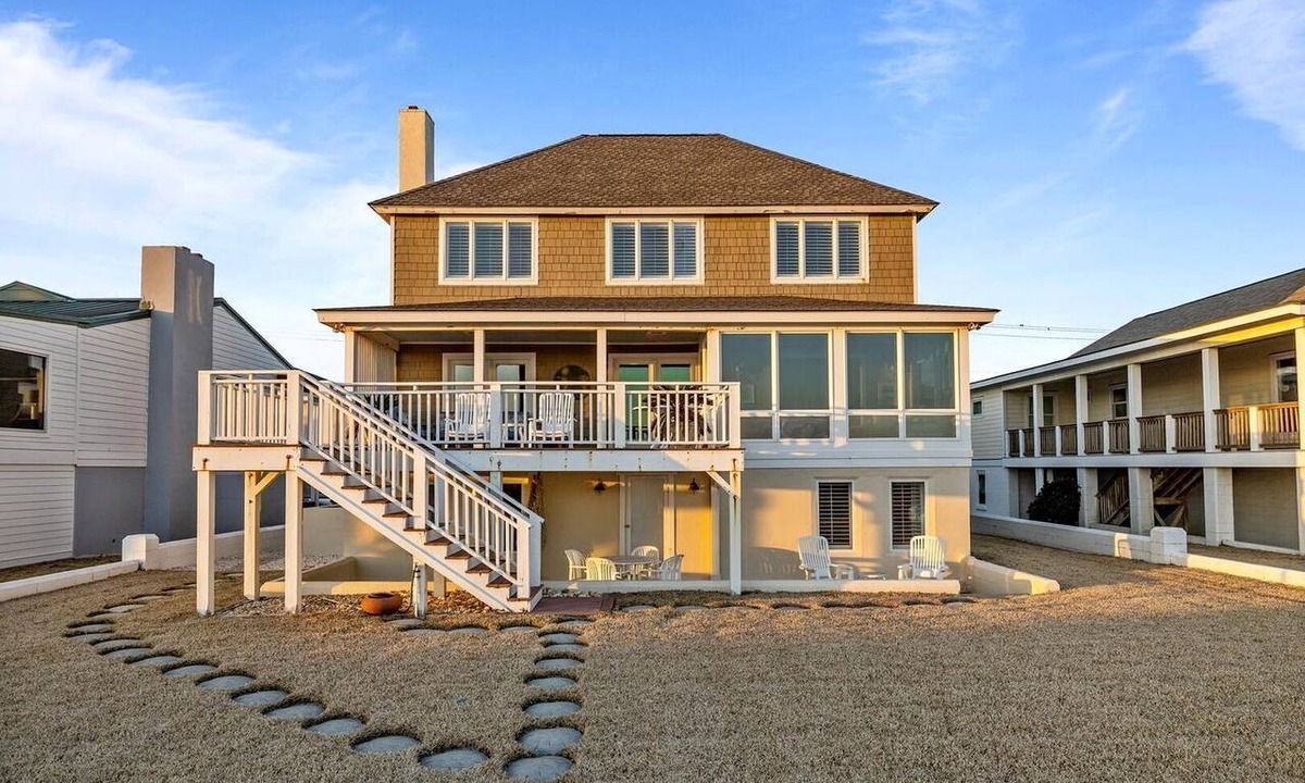 Atlantic Beach House | Luxury Beachfront Estate South Carolina 5 Bedroom Coastal Home with Sunroom and Ocean Views