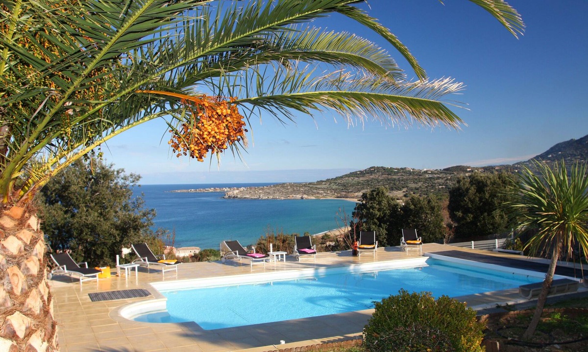 Algajola Villa | LUXURY VILLA PANORAMIC SEA VIEW HEATED PRIVATE POOL 4 to 9 PEOPLE