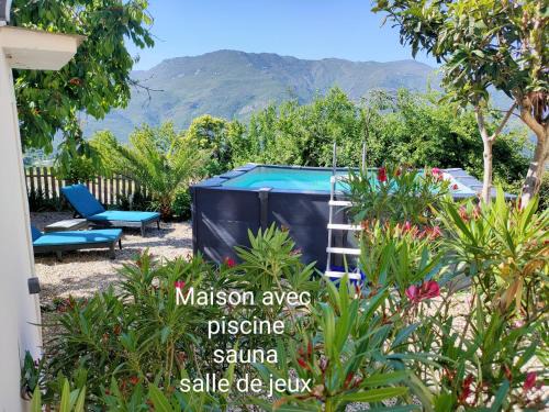 Campile House | Maison Corse avec piscine et sauna - La Casa Lilia