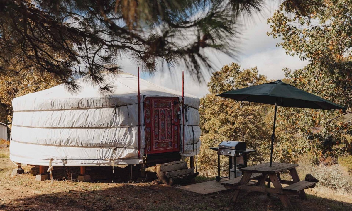 Dunlap House | Mongolian yurt at a nature retreat