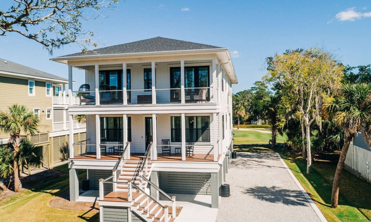 Edisto Island House | New Edisto Home, Gorgeous views from 4 sundecks