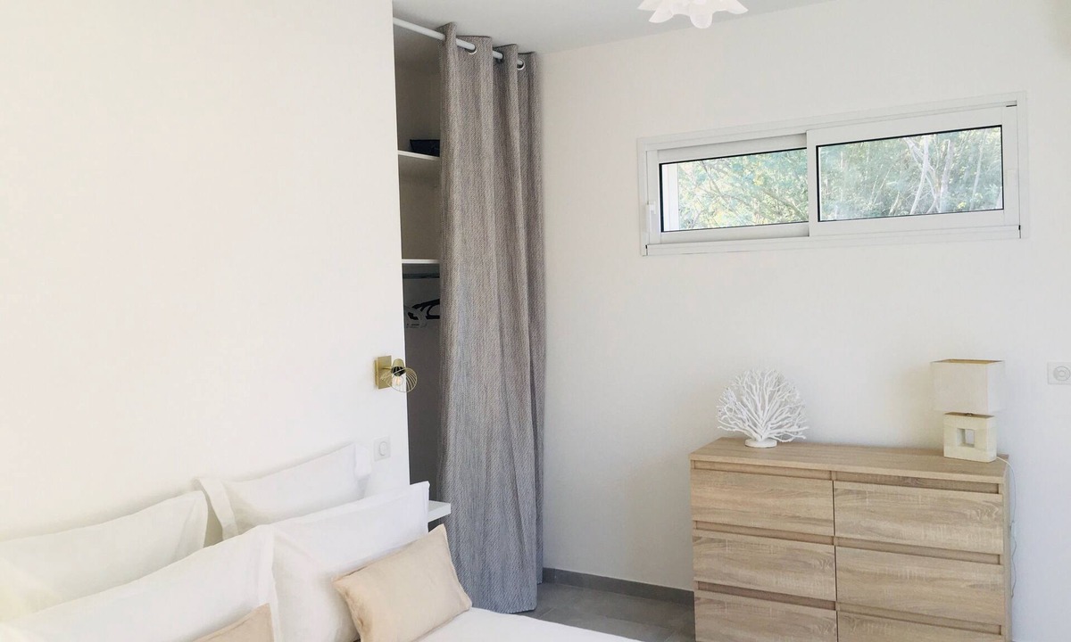 Calvi Villa | New villa terrace and garden with trees
