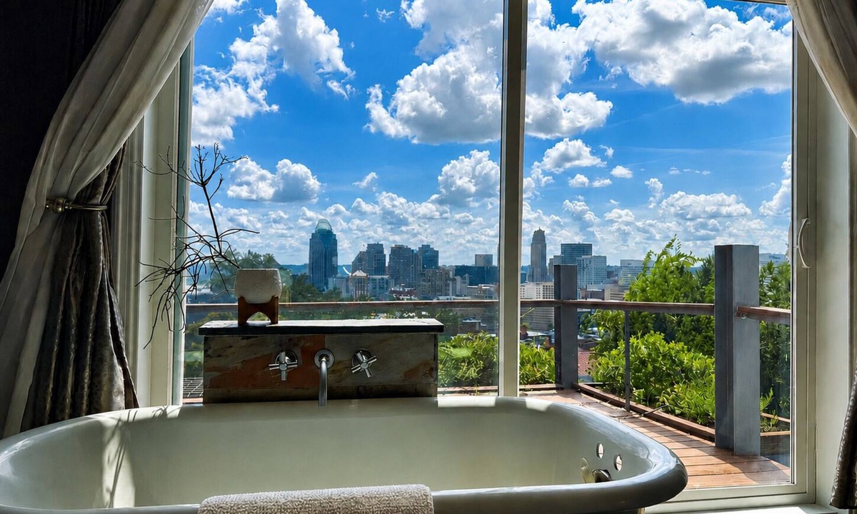 Mount Auburn House | Oasis Above the City · Cincy Skyline Views