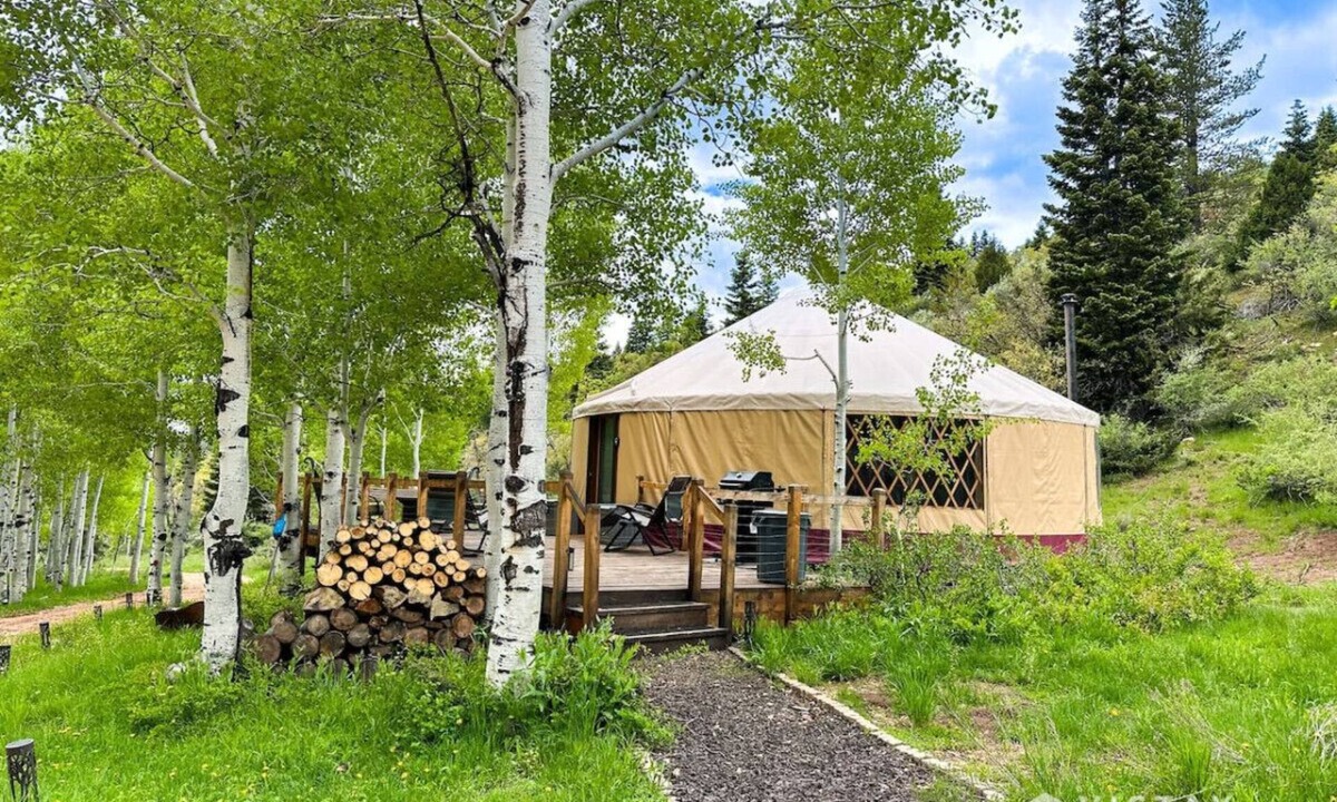 Duck Creek Village RV Rental | Off-Grid Yurt at Angel Valley Ranch