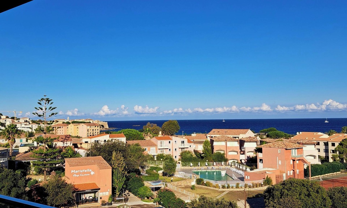 Aregno Apartment | Penthouse - breathtaking sea view - five-minute walk from the beach