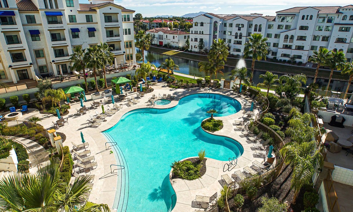 Ocotillo Condo | Penthouse, Resort Pool, Canal and Mountain Views!