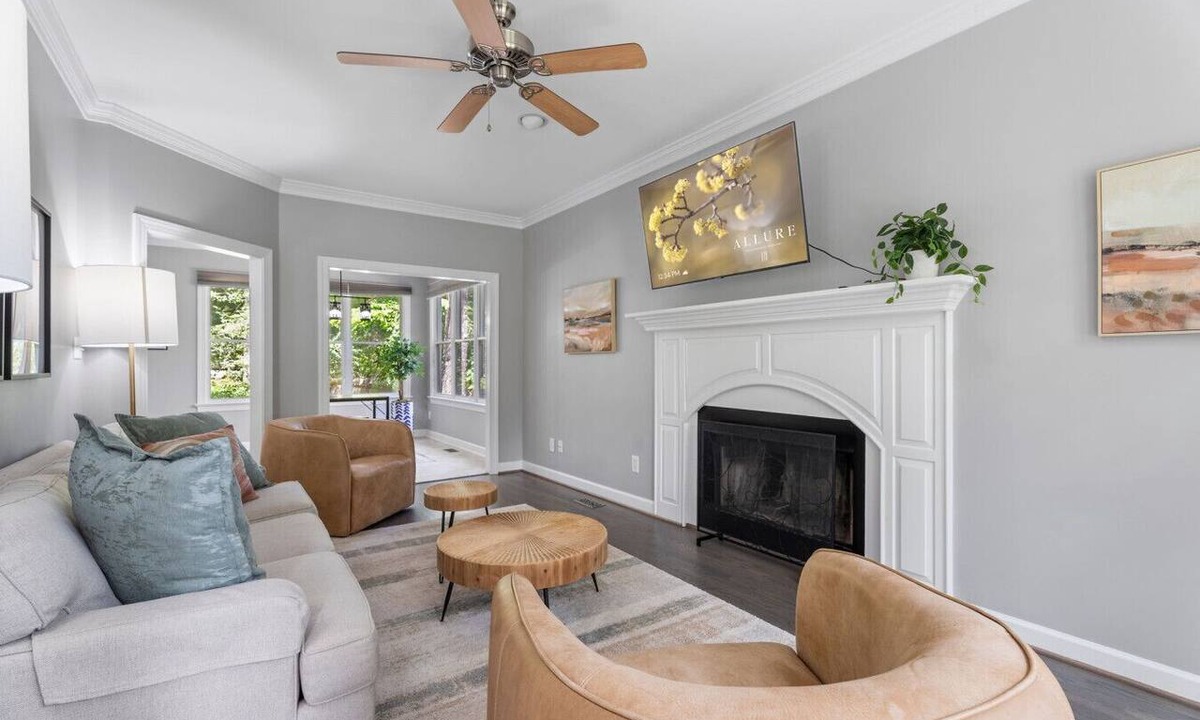Northwest Raleigh Apartment | Percy Manor - Pool, Fire Pit, Games and More!