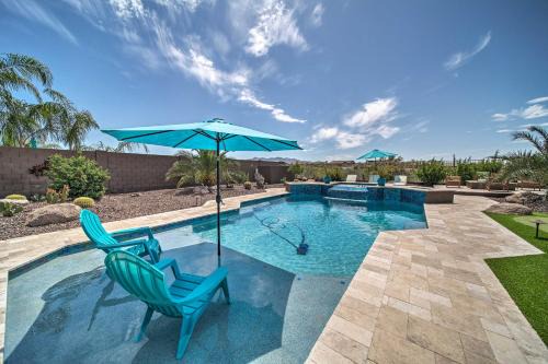 Estrella Mountain Ranch House | Resort-Style Pool & Spa: Upscale Goodyear Home