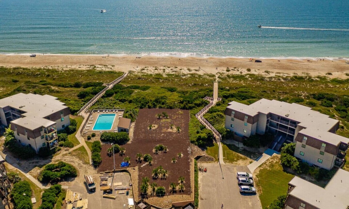 Morehead City Condo | Seashore: Affordable Clean Family Beach Getaway: Ocean Views Pool Classic Coastal