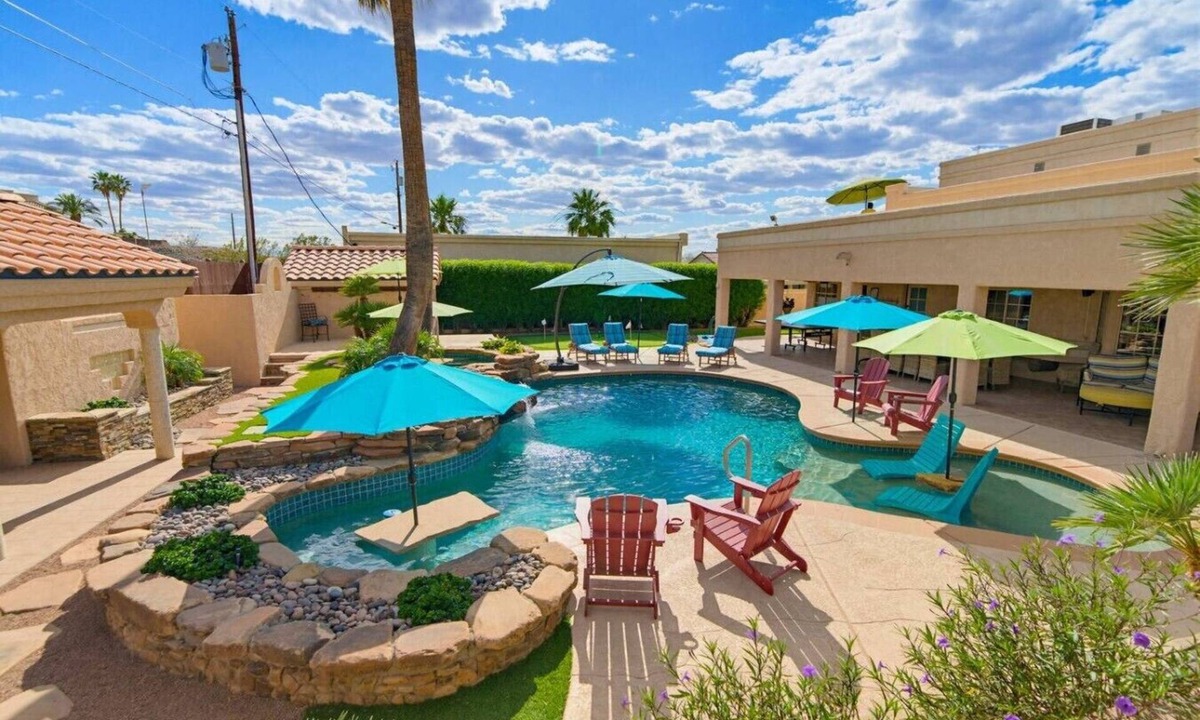 Lake Havasu City House | Sonoran Springs - Luxury Oasis Pool&Spa -Sleeps 18
