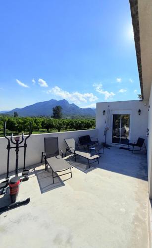 Santa-Lucia-di-Moriani Apartment | Studio vue sur les clémentiniers