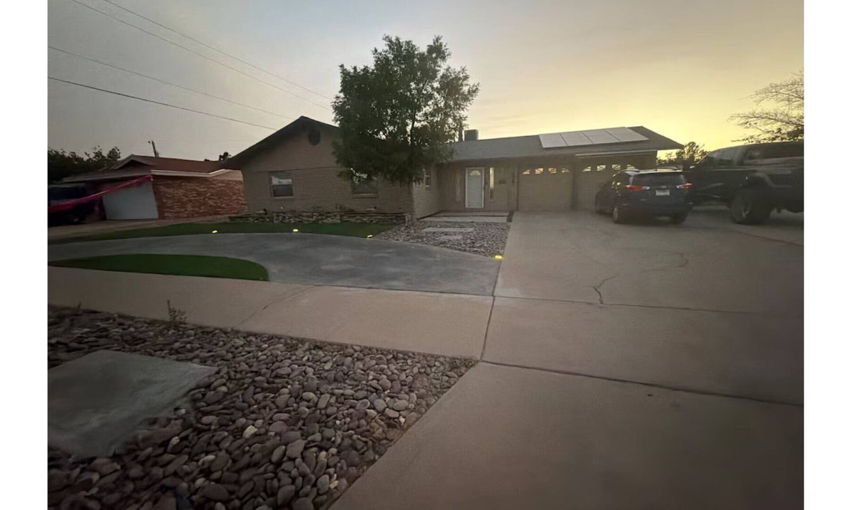 Biggs Field House | Tranquil 3-bedroom open floor pool house with AC in beautiful El Paso