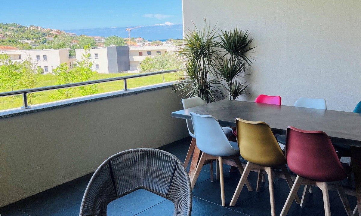 Porticcio Apartment | Very recent 3-room apartment in PORTICCIO - Sea view - 4-minute walk from the sea.