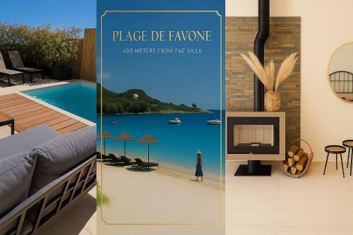 Favone Villa | Villa avec piscine privée à 400m de la plage - 4 chambres