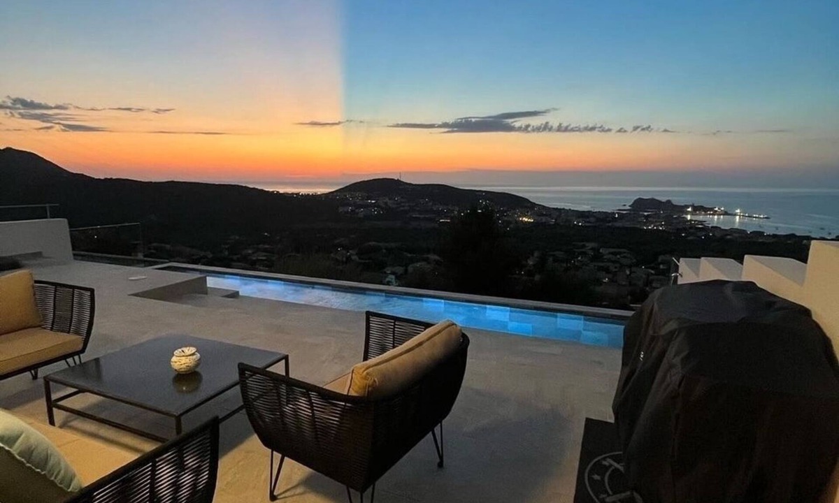 L'Ile-Rousse Villa | Villa Bellagio between sea and mountains, with breathtaking panoramic views.