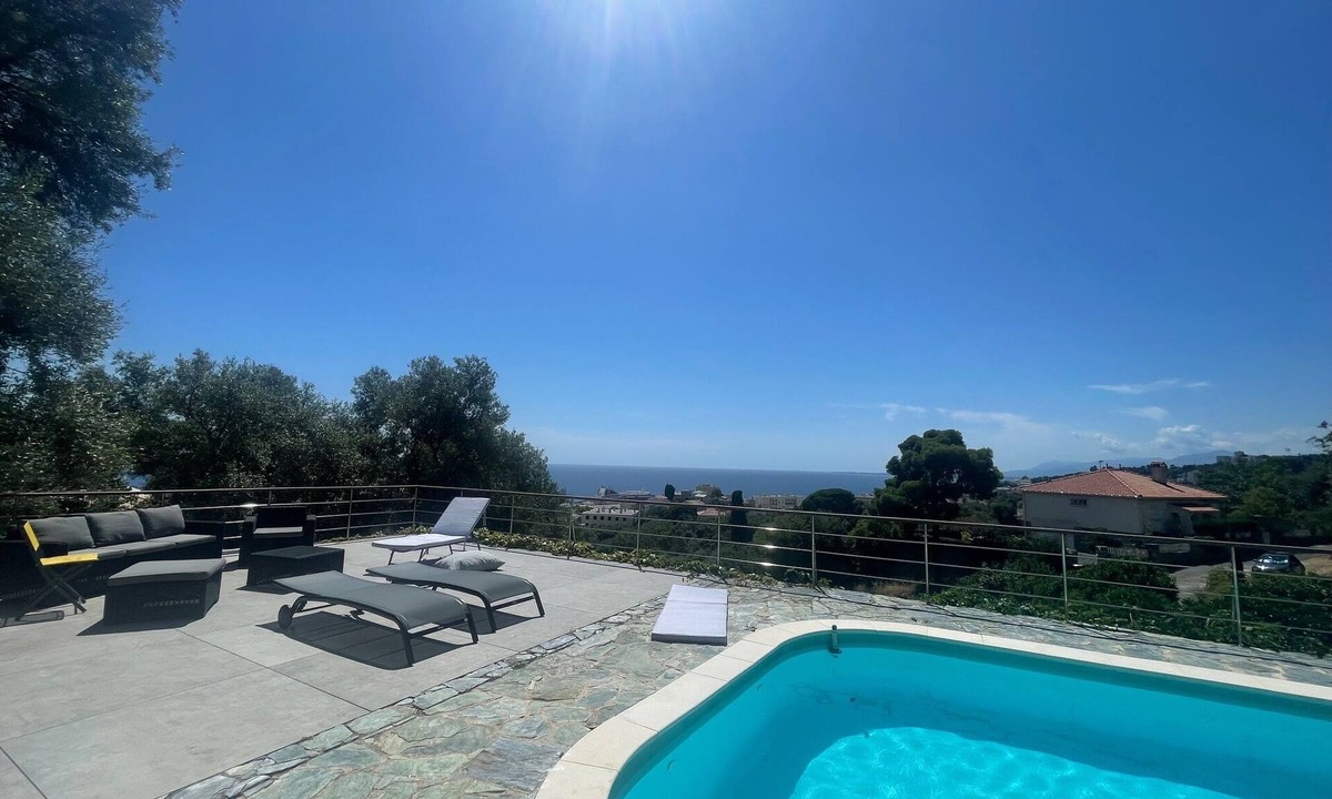 Bastia Villa | Villa charm and luxury, pool and sea view, terrace and garden, countryside and citadel