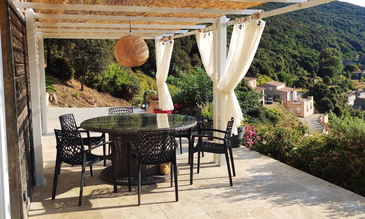 Sollacaro Villa | Villa maquis for rent, exceptional view. Comfort and tranquility.