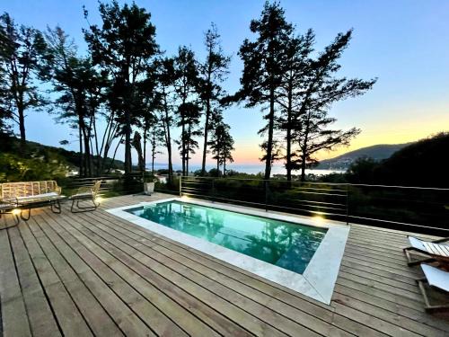 Coggia Villa | Villa piscine Sagone Paradise avec magnifique vue mer