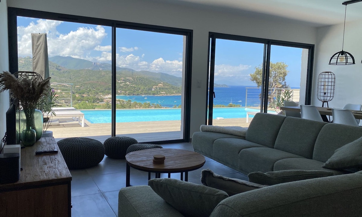 Favone Villa | Villa Pura Corsica: magnificent new sea/beachview villa all luxury and own pool