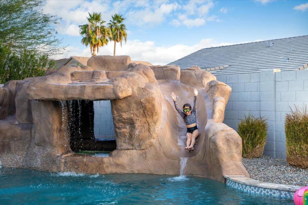 Chandler House | Water Slide, Cave Hot Tub, Game Room and Heated Pool