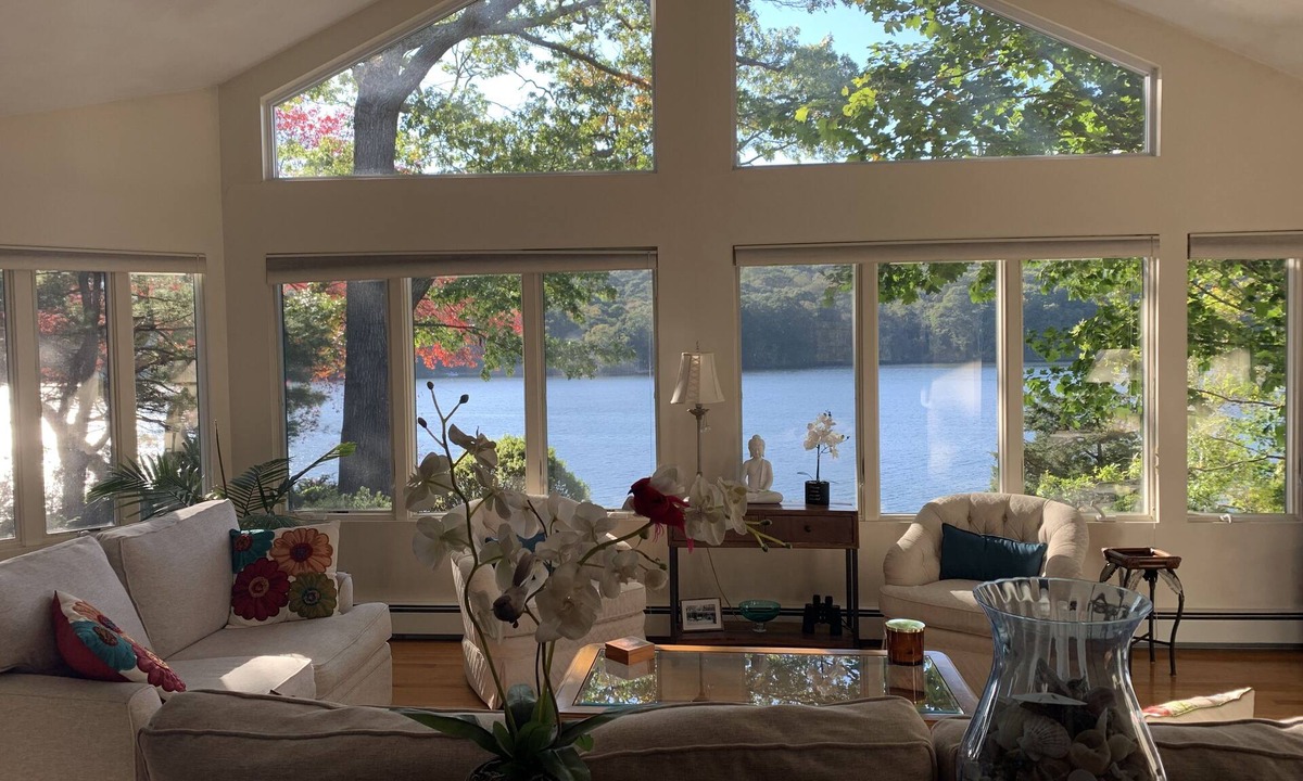 Saunderstown House | Waterfront, private dock, neighborhood beach
