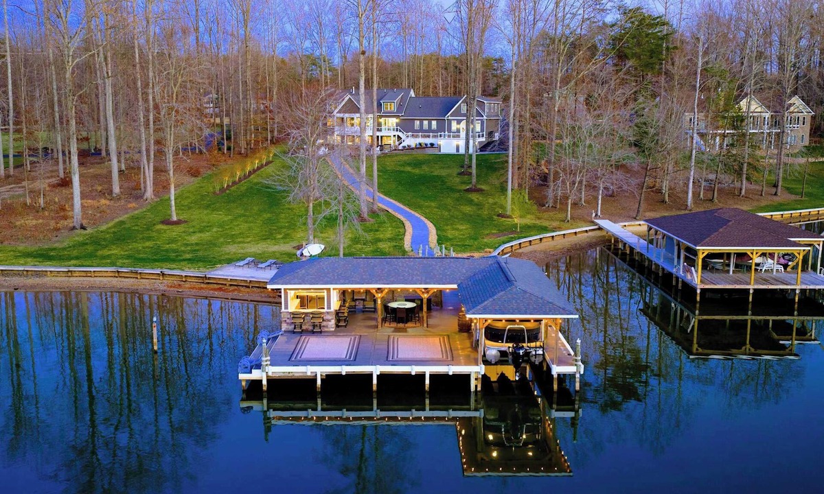 Bumpass House | Waterfront Retreat Lakefront Game Room Dock
