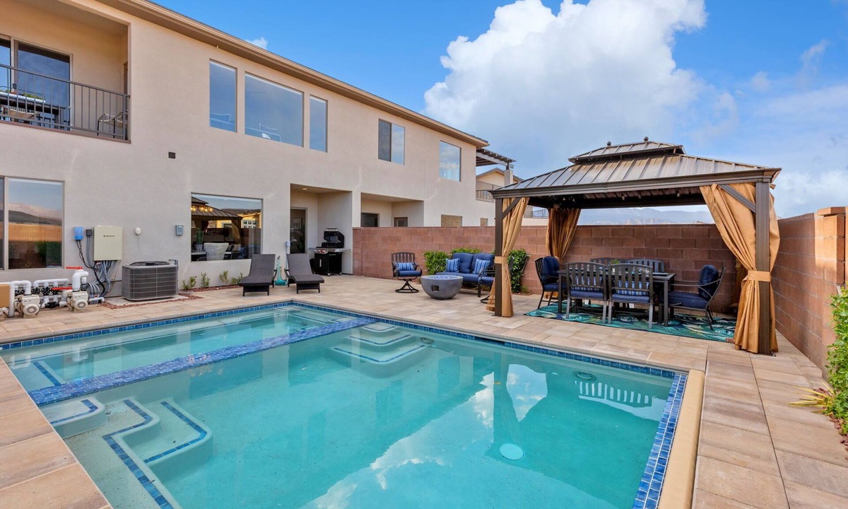 Hurricane House | Zion Getaway - Private Oasis w Pool, Hot Tub & Game Room
