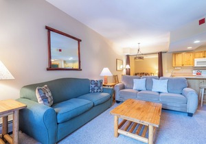 Spacious condo that sleeps 4, steps from the lifts, free wifi & parking
