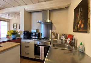 Two rooms + terrace, sea view, Erbalunga harbor