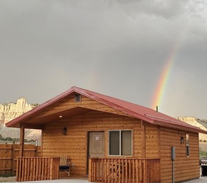 Log Cottages At Bryce Canyon 