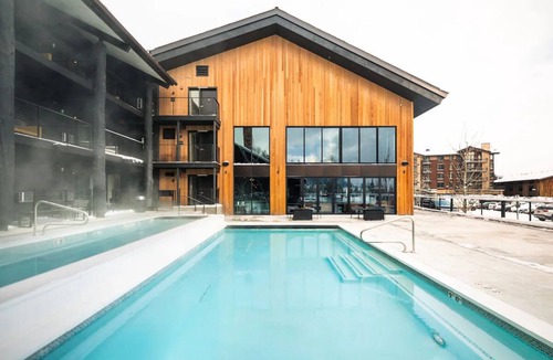 Teton Village Hotel | 3 Units, Gnarnia | Two Queen at Gravity Haus Jackson Hole