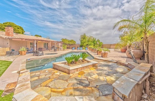 Las Vegas House | 4BR/3BA - Beautiful yard, Pool, Spa, BBall