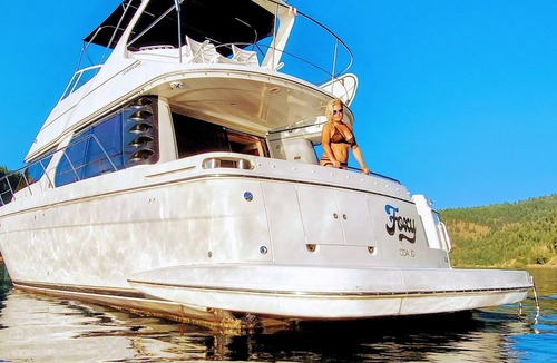 Coeur d'Alene Boat Rental | 50 ft Yacht, downtown or secluded, u pick