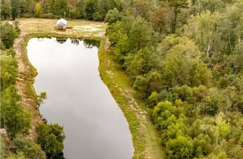 Ridgeville House | 59 acres with off grid cabin, boat ramp and dock on the Edisto River Ridgeville