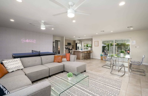 Village Grove House | 5BR Old Town Home w/Heated Pool, Games, & BBQ!