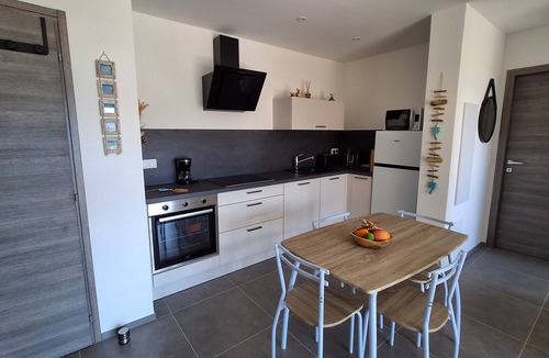 Marine de Saint Ambroggio Apartment | Air-conditioned apartment with sea and mountain views!